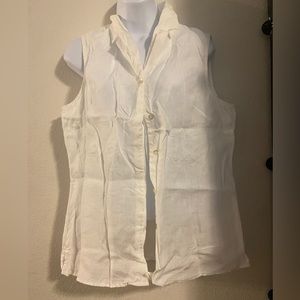 Vintage Edward White Irish Linen Button Down Vest